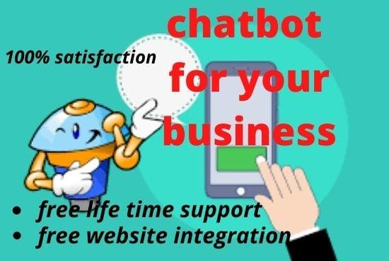 I will build an intelligent chatbot for your messenge...