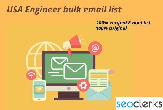 I will collect 10k USA Engineer Verified email list f...