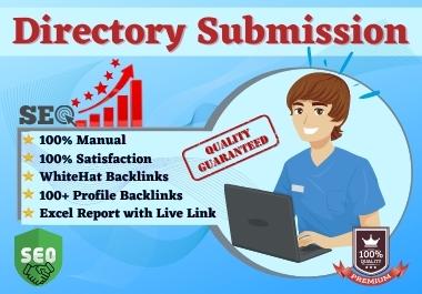 I will do 100+ directory submission Backlinks Manuall...