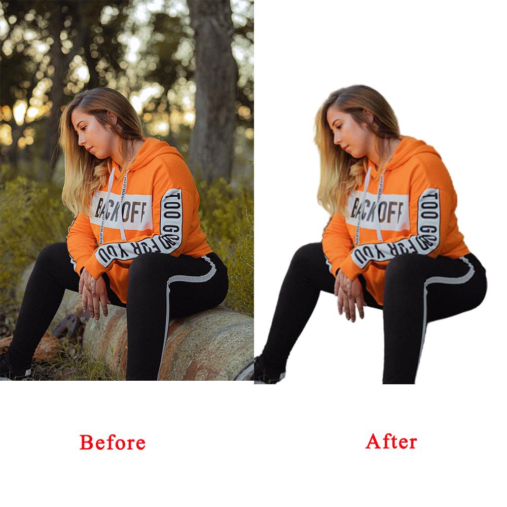 I will remove background, clipping path, color corr...