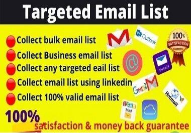 I will do 1000 any niche targeted email list for your...