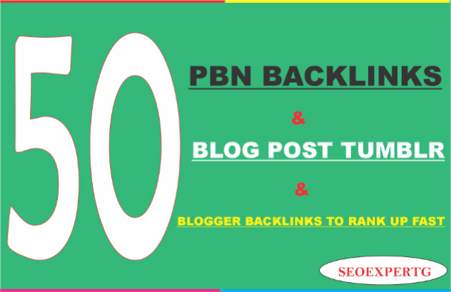 50 Unique PBNs backlinks & BLOG post TUMBLR and b...