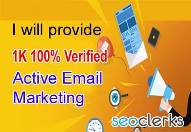 I will provide USA based 1K email list