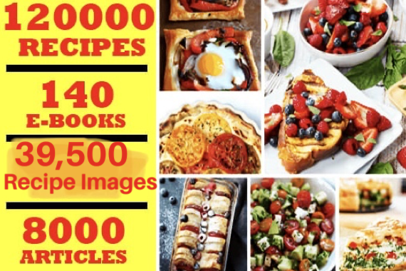 plr articles and ebooks on 120,000 recipes instantly