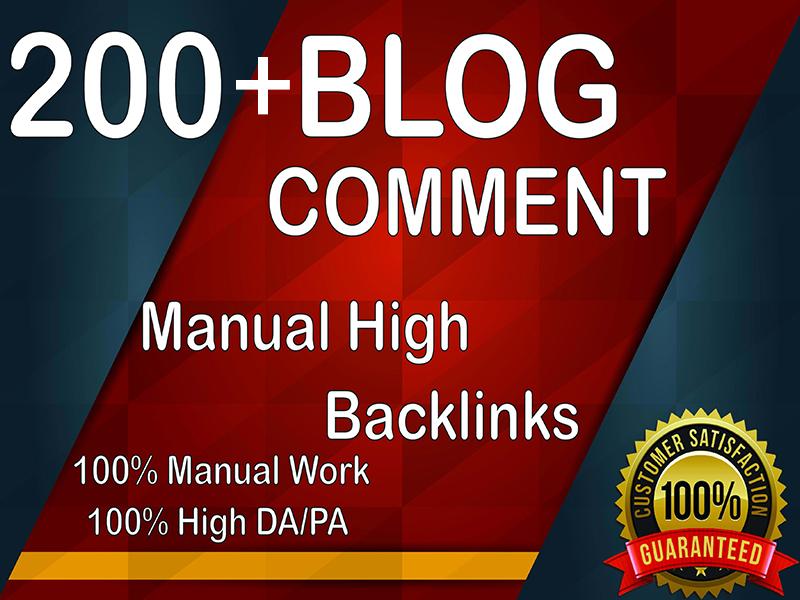 I Will Provide 200+ Blog Comment Backlinks, All Back...