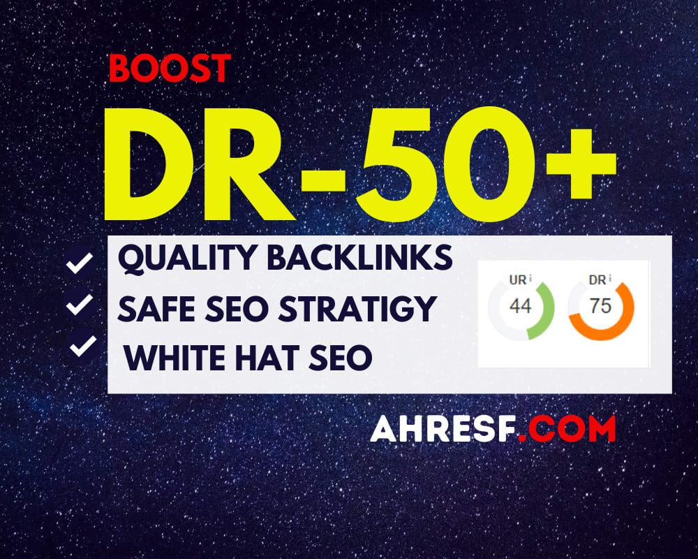 I will increase domain rating DR ahrefs to 60 plus gu...