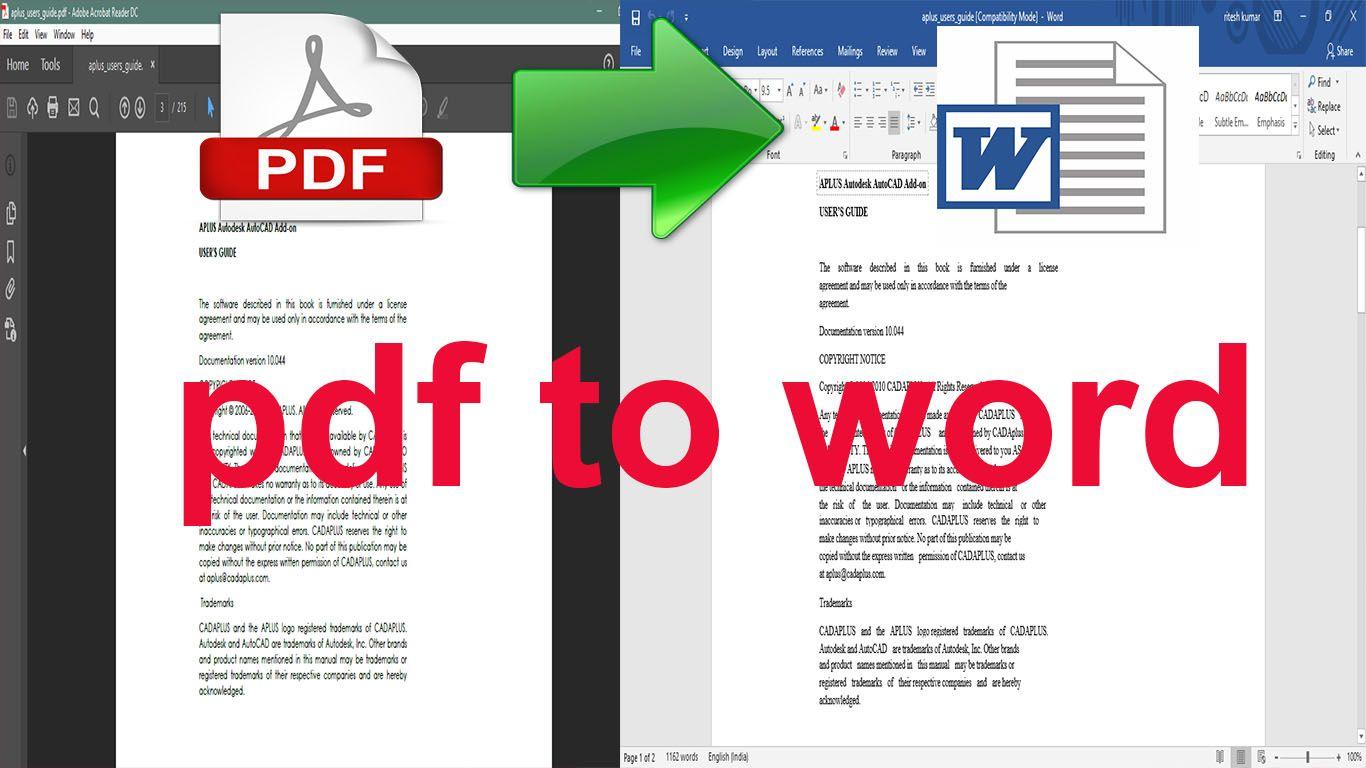 I will do scanned pages, PDF convert to word