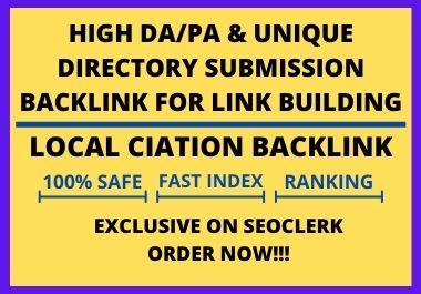 I will do 25 high rankings directory submission quali...