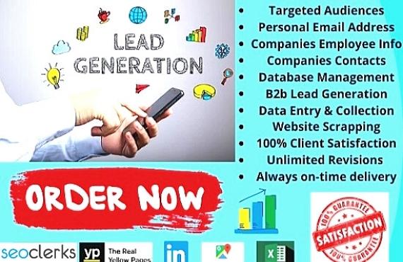 I will provide B2b lead generation and email marketin...