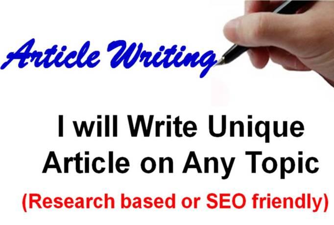 I will write a high quality 500 word SEO article or b...