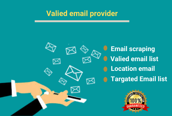 I will collect targeted verified and valid email list...