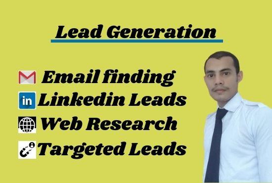 I will do collect targeted b2b Lead generation any ta...