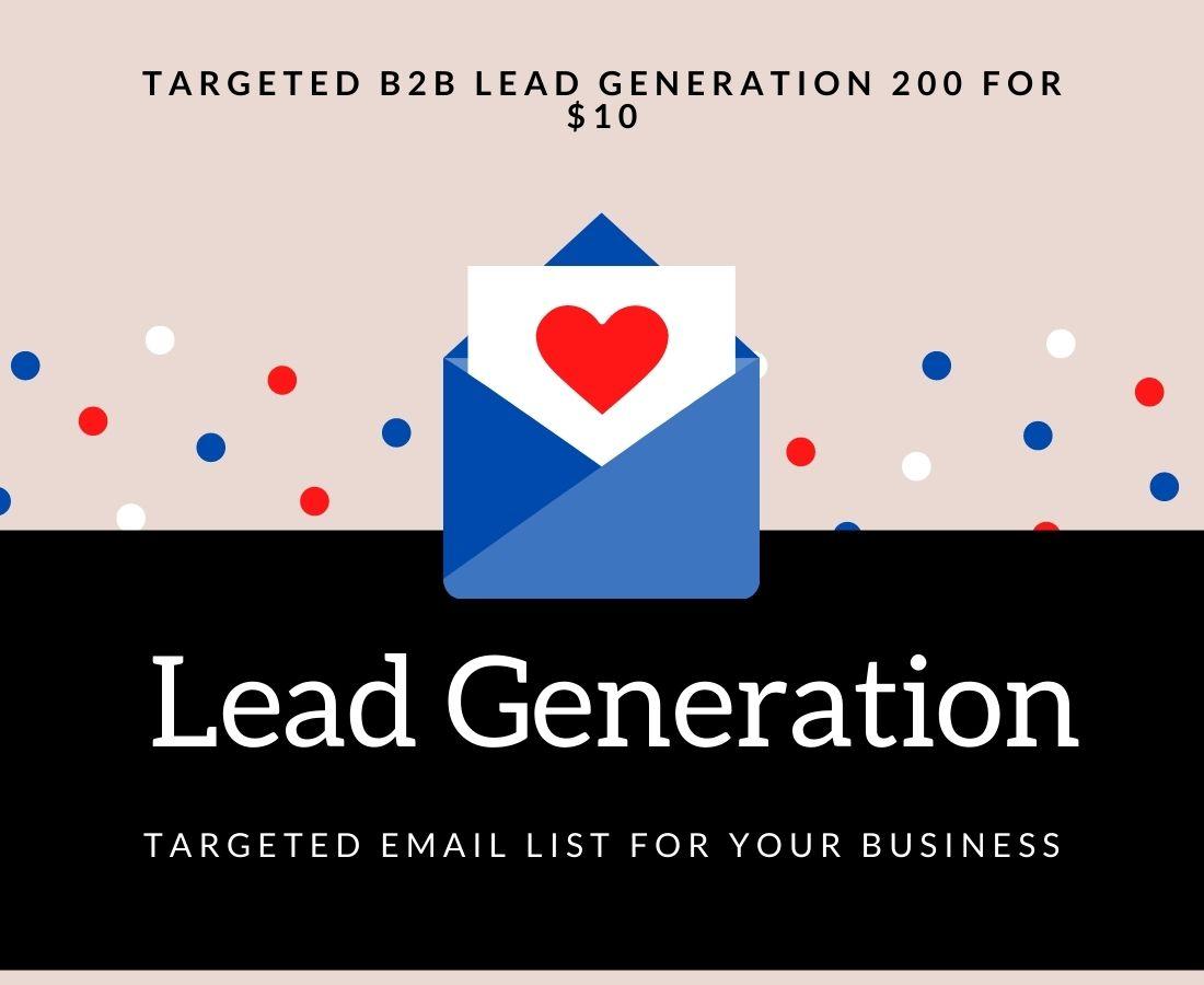 I will provide lead generation and targeted email lis...