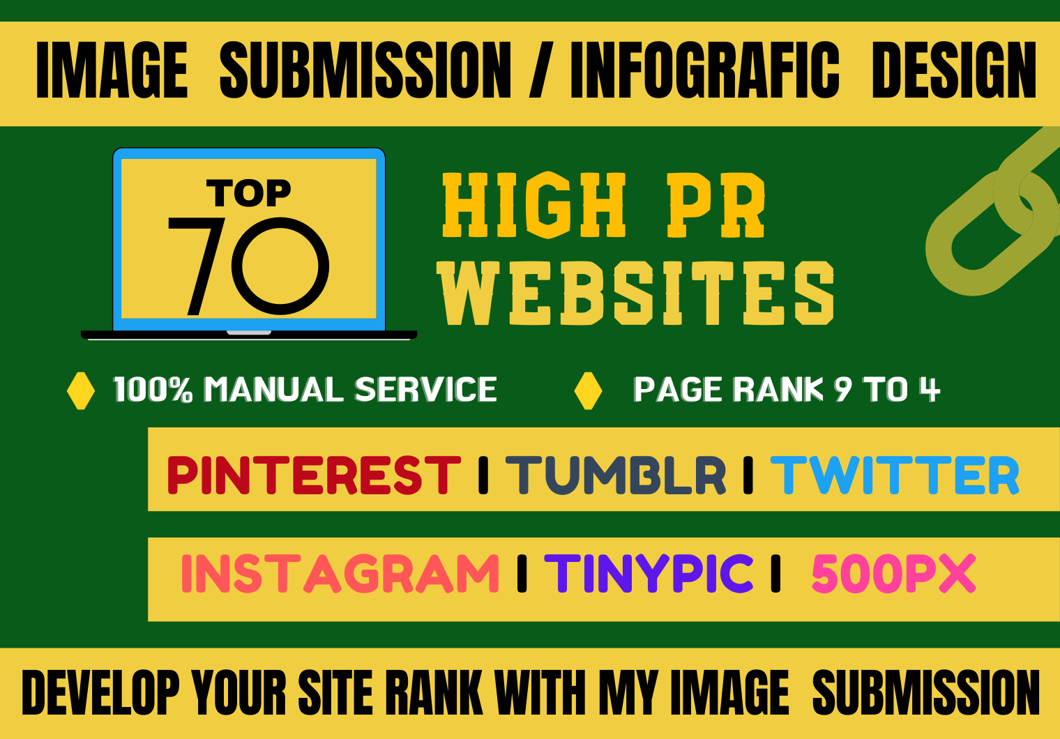I will do manual infographic or image submission in t...