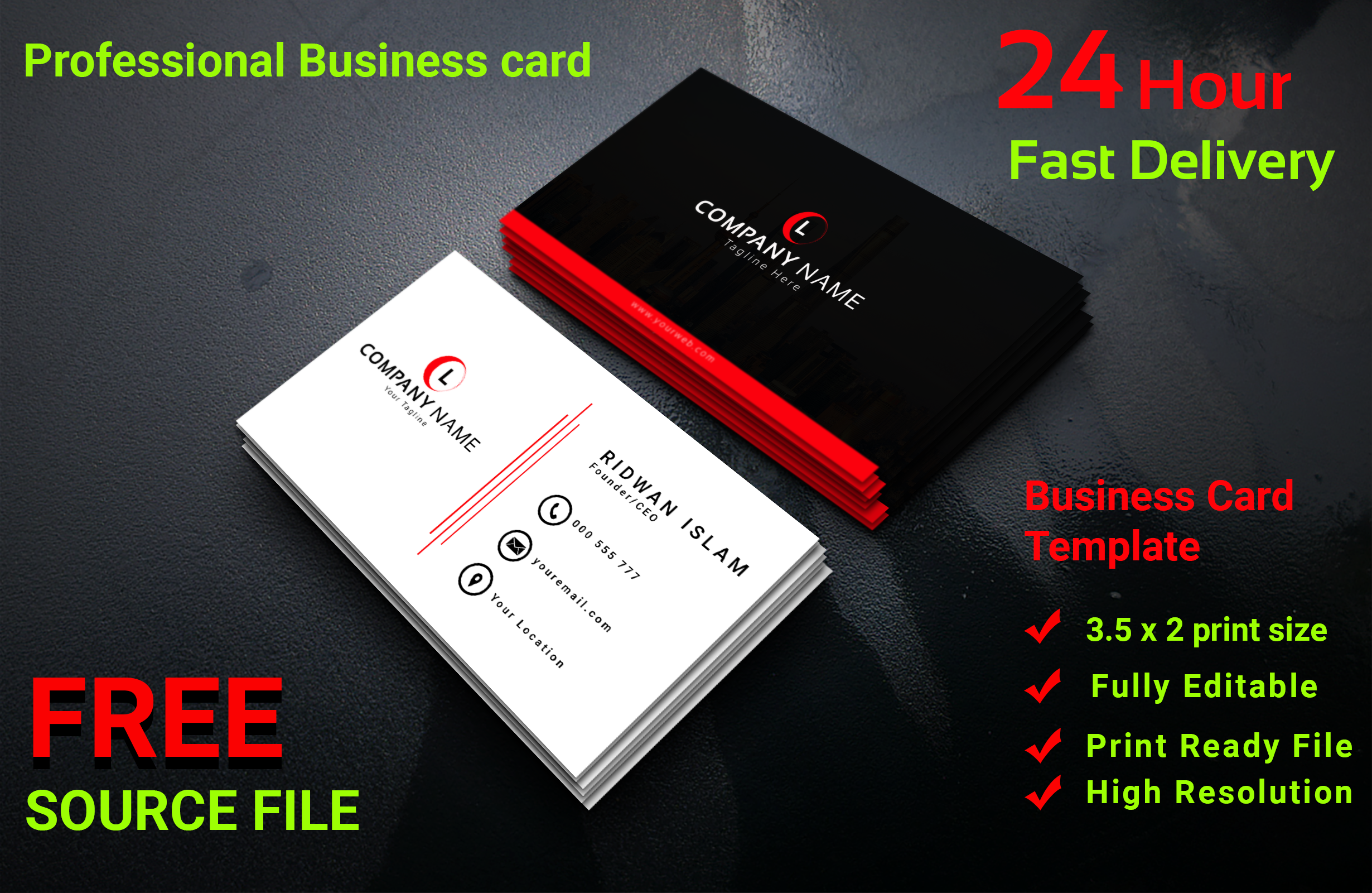 I will design unique professional Business card withi...