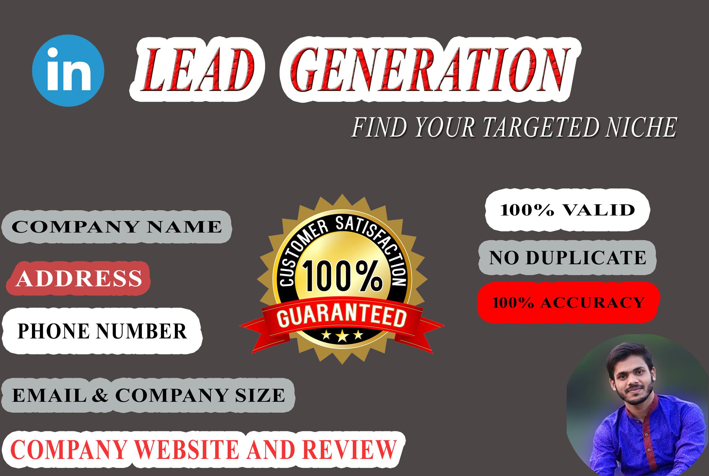 I will Provide you 50 B2B Leads or Linkedin leads