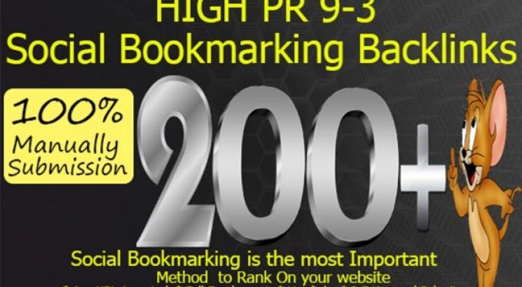 Provide 200 HQ Social Bookmarks Backlinks for your We...