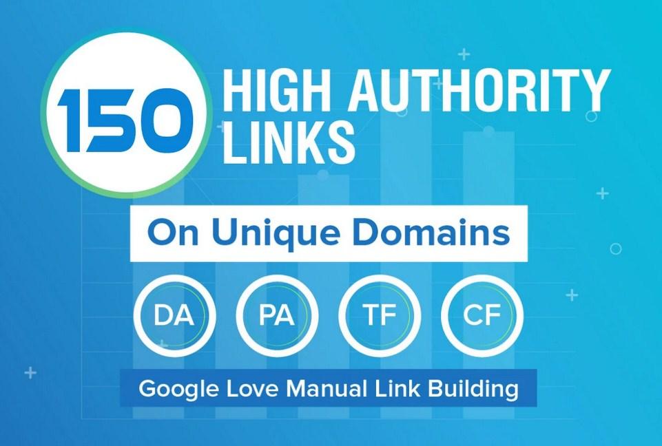 I will build 150 SEO backlinks service for google top...