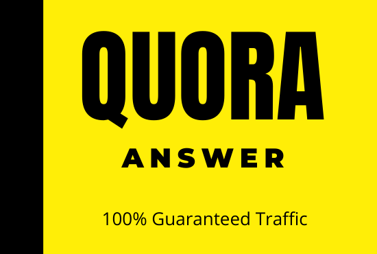 Get targeted traffic with 20 High Quality Quora Answe...