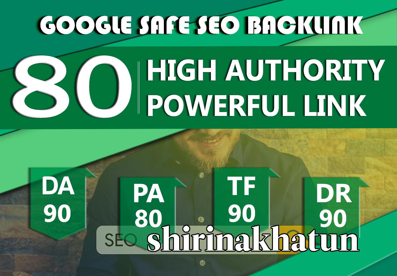 I Will Manually Do80UNIQUE PR10 SEO BackIinks On DA90...