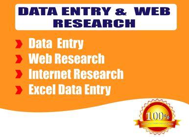 I will do data gathering, web research, web analysi...