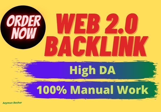 Get 12 High DA Web 2.0 backlinks to boost your rankin...
