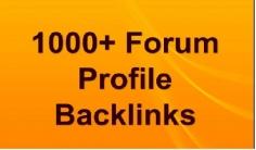 Get 1000+ HQ forum profiles Backlinks for your websit...