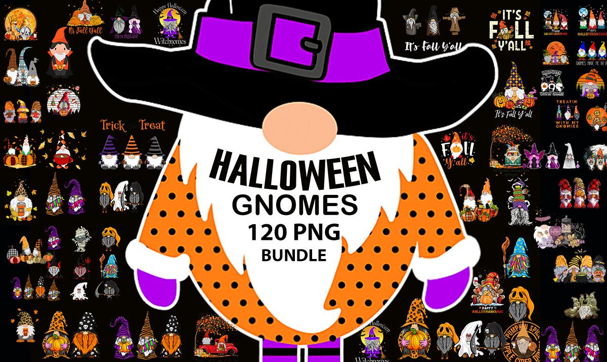 Send 120 Tshirt Design PNG Halloween Gnomes bundle, ...