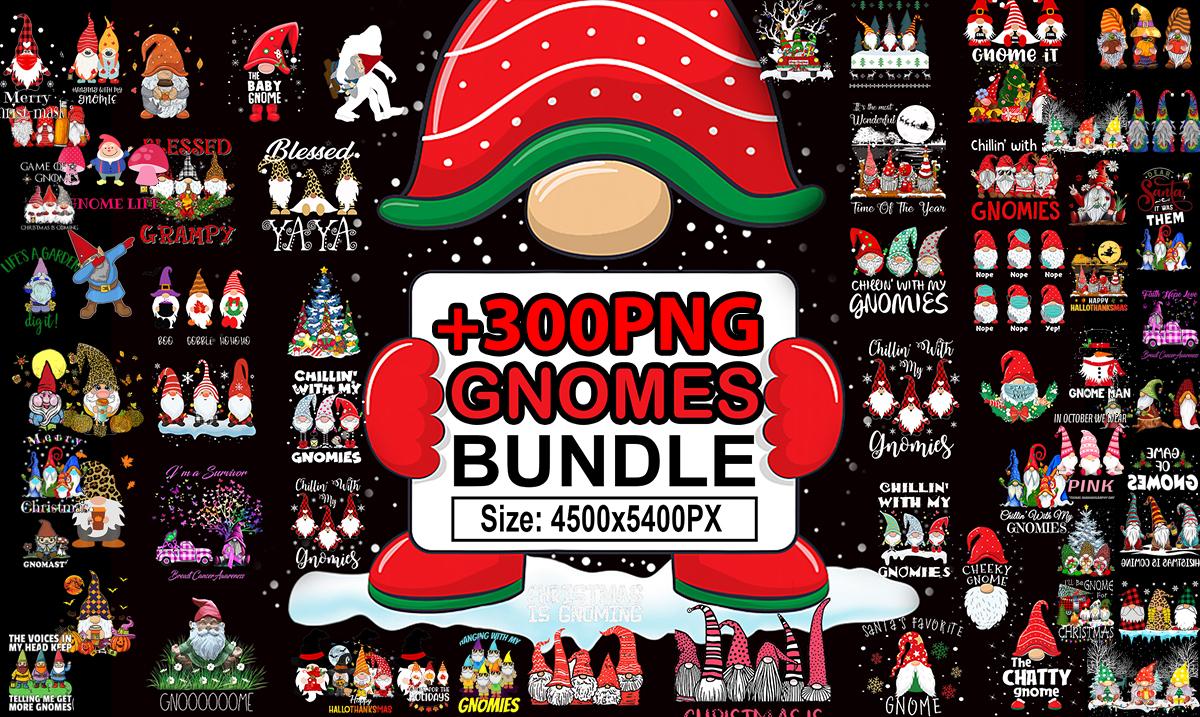 Send 300 Tshirt Design PNG Christmas Gnomes for Print...