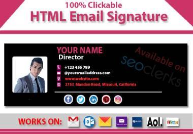 I Will Create Professional Clickable HTML & CSS E...
