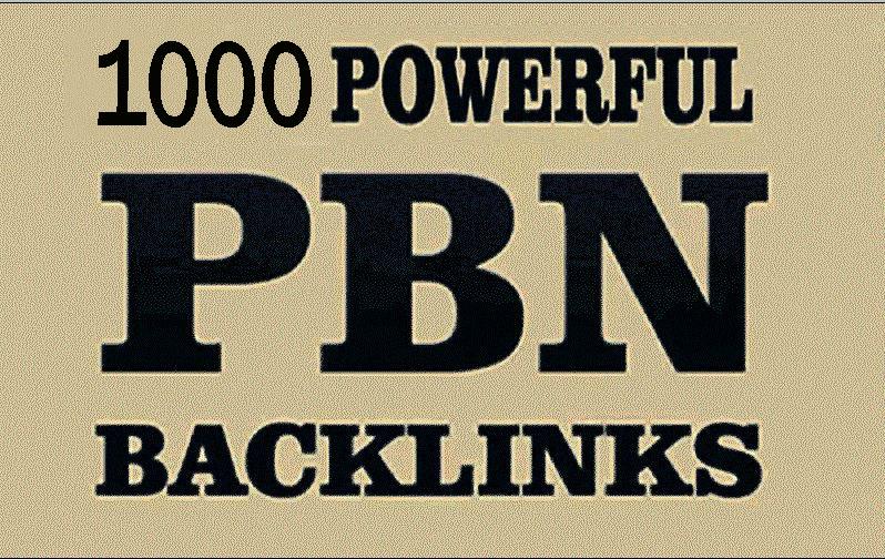 1000 Homepage PBN dofollow high authority backlinks