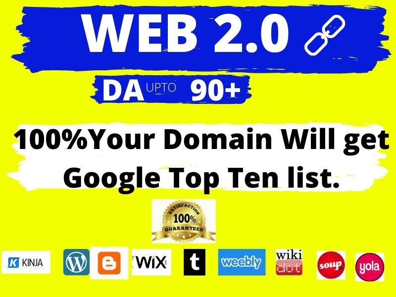 Find 50 Super Web 2.0 backlinks with High Authority 9...