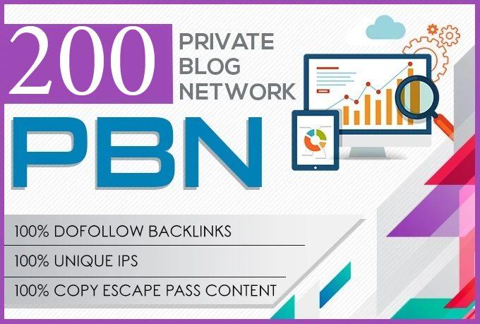 I will do 200 pbn DA 20+ dofolow parmanent homepage p...