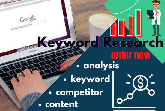 i will provide amazing SEO keyword research with comp...
