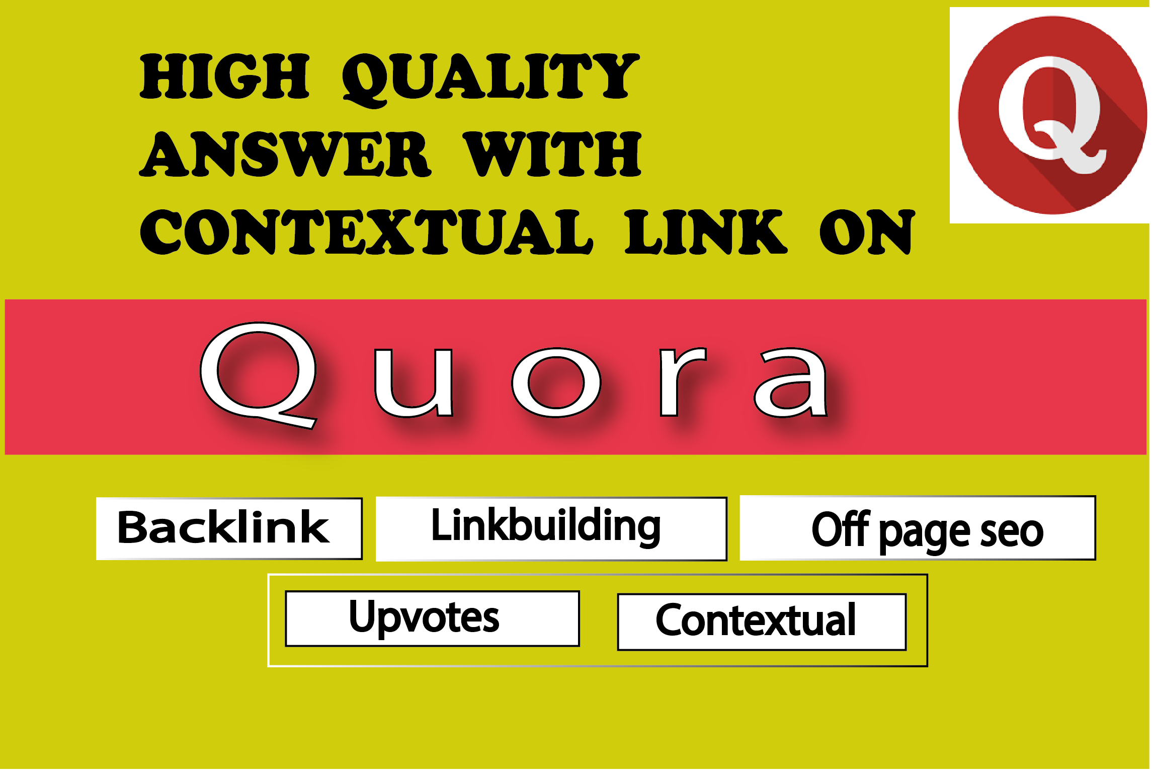30 unique Quora answer with backlink