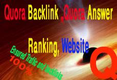 Quora Backlink 15 Guaranteed Quora Answer with unique...