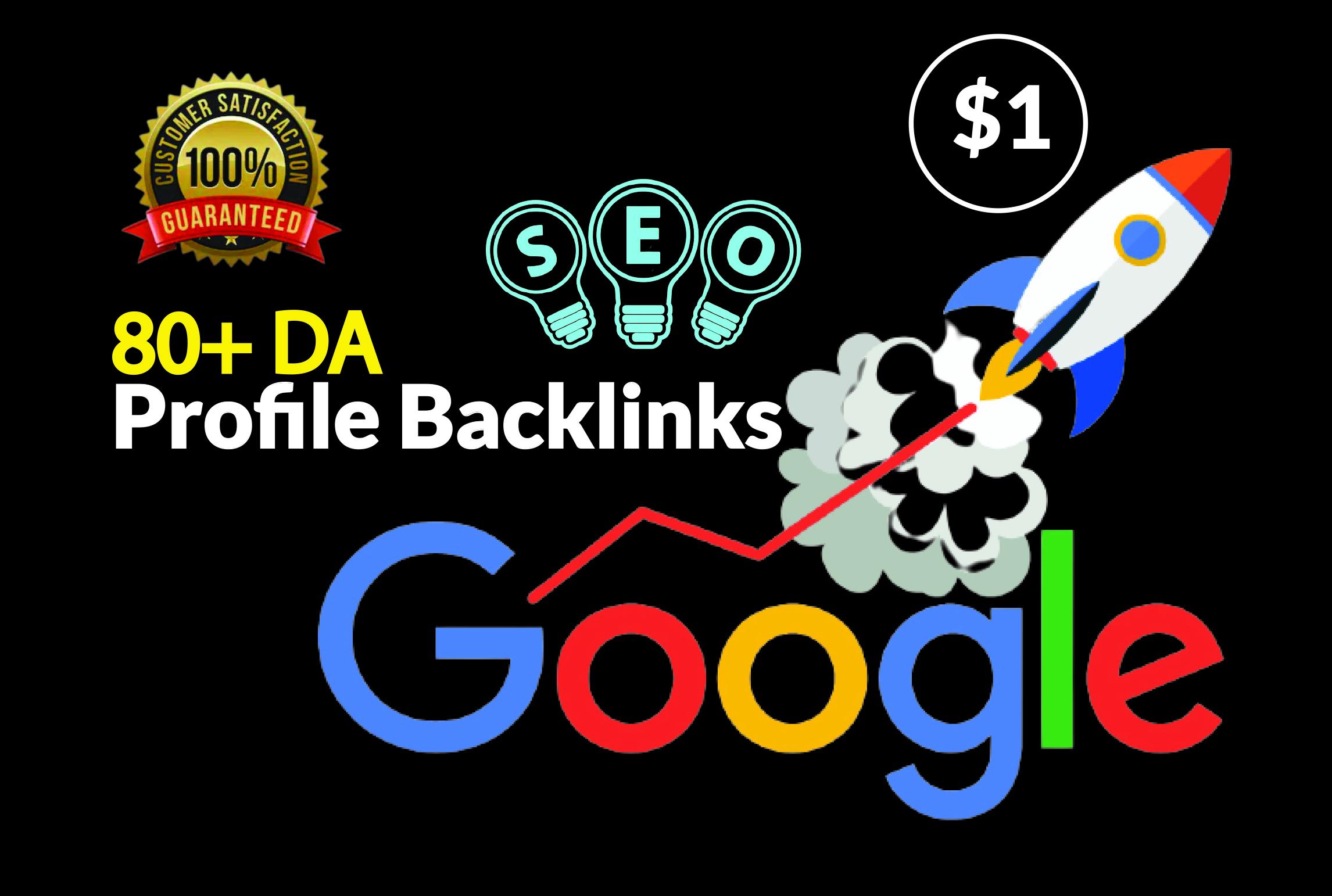 I will do High Authority Profile Backlinks with White...