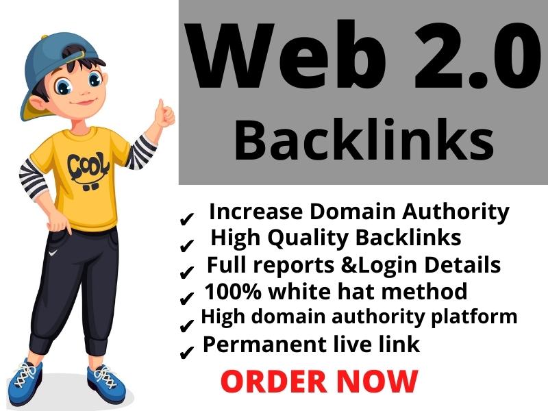 I Will Create Manually 25 High Authority super Web 2....