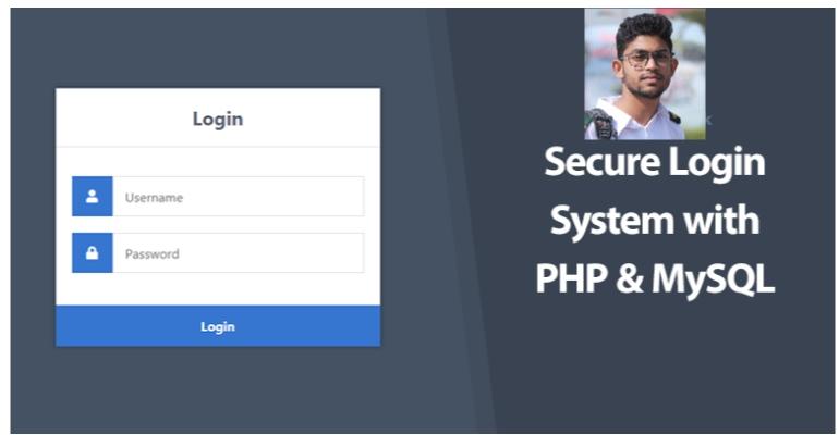 I create secure login and registration system with PH...
