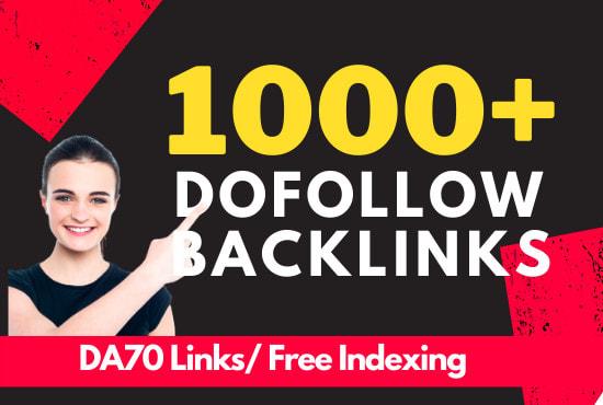 I will high quality contextual SEO dofollow backlinks...