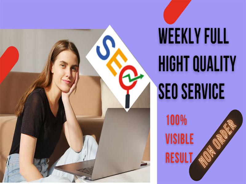 I will do Weekly SEO Link Building Service For High Q...