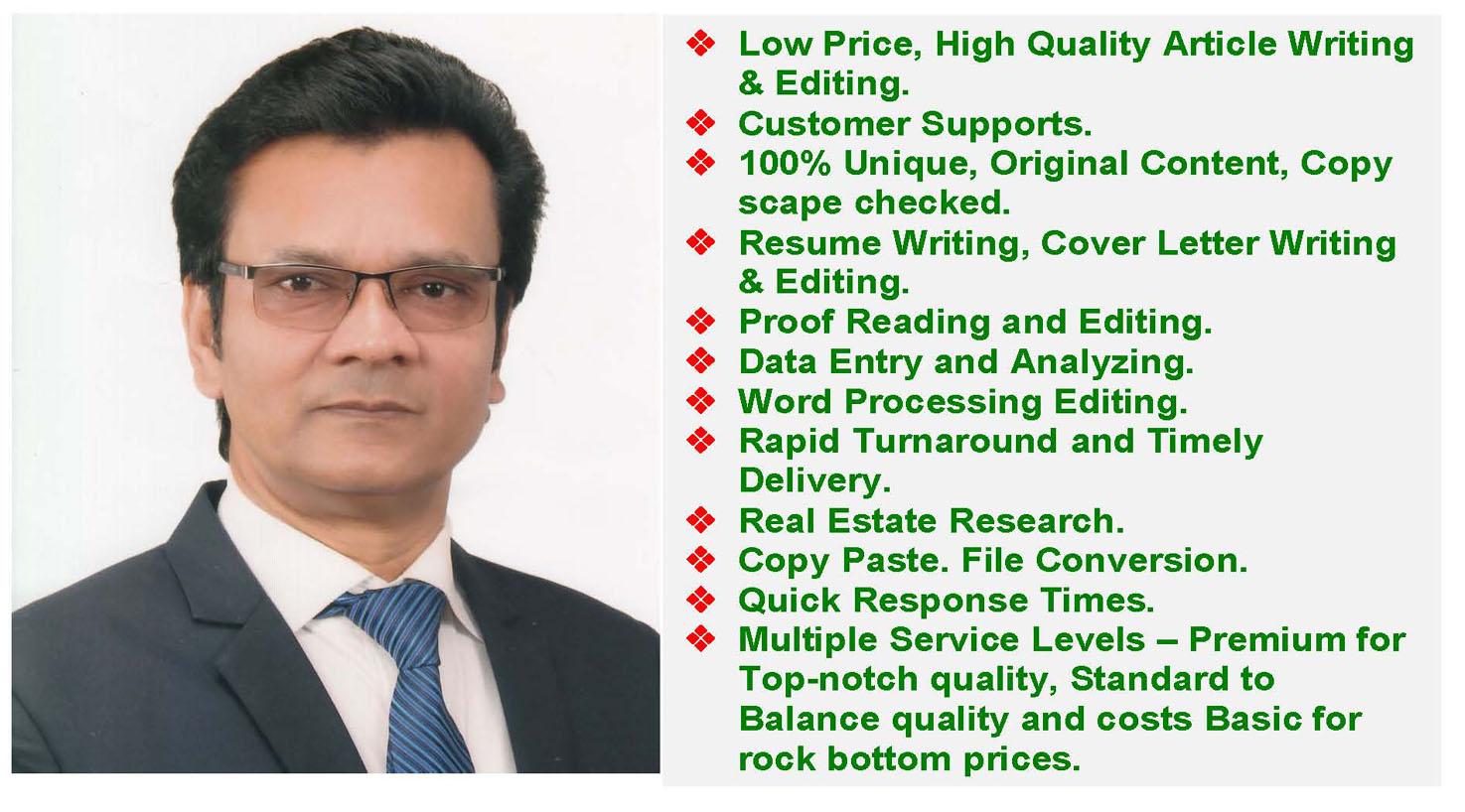 I am able to write Article-3 Pages & Content-1 Page