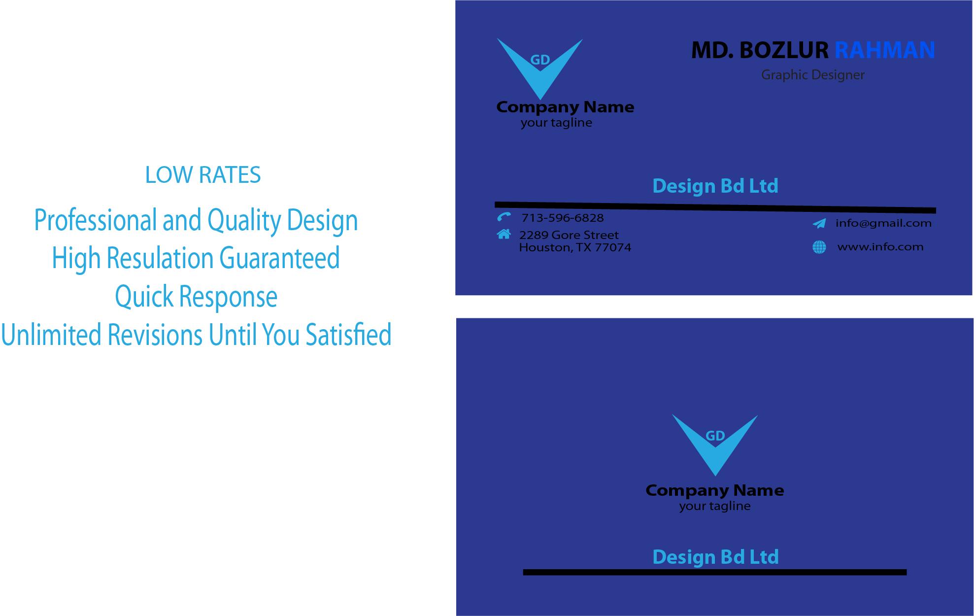 I Will Make Professional Business Card Design of Your...