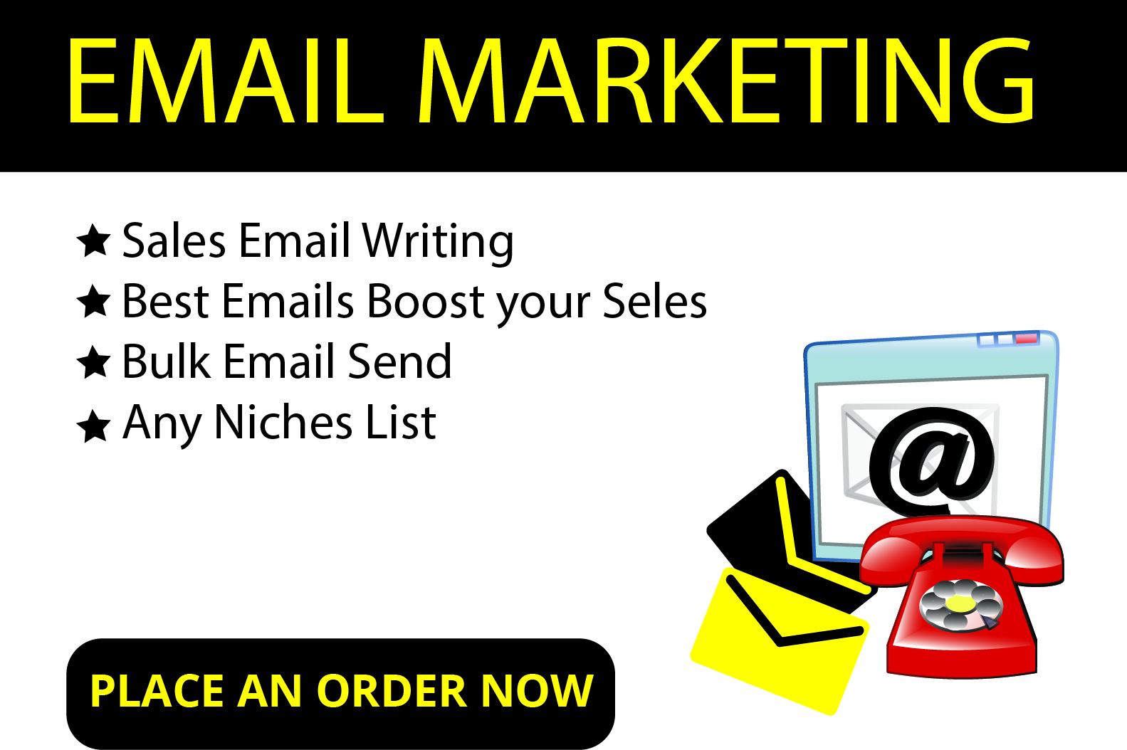 I will write professional content for email marketing...