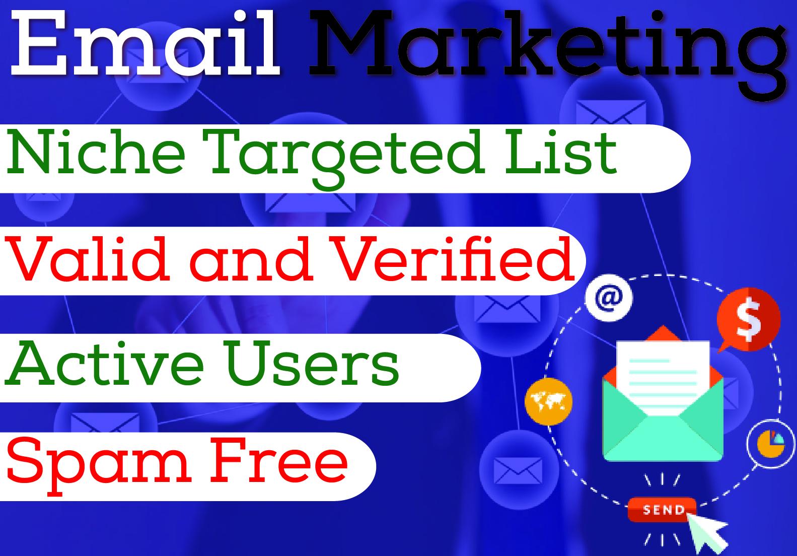Start your Email Marketing with 2000 Niche Targeted E...