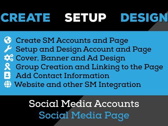 I will Create and Set up Social Media Accounts and Pa...