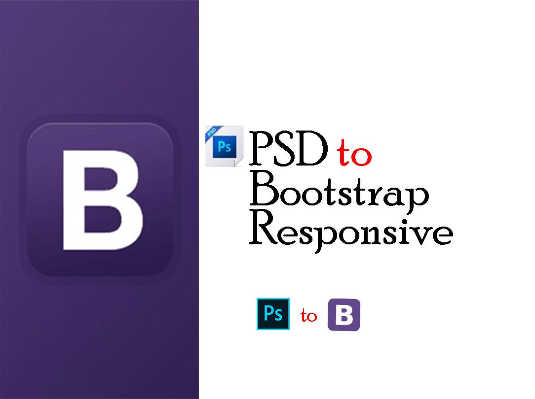 One page website Convert PSD to Bootstrap 4 & Res...