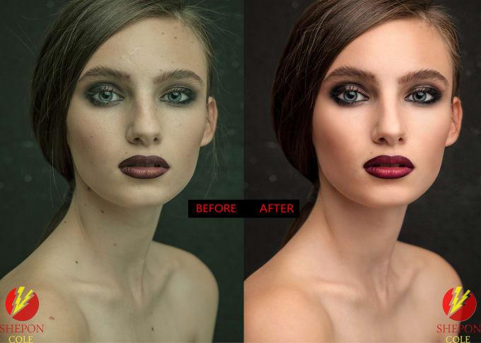 I will do natural looking portrait retouching and pho...