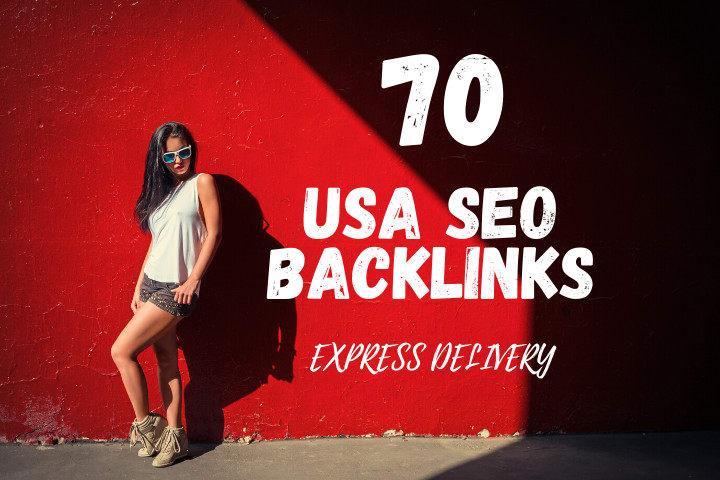 I will create 70 white hat SEO USA backlinks, link b...