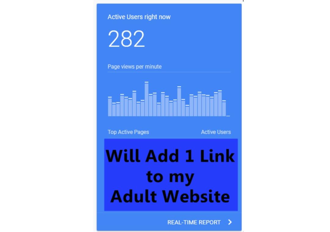 I will add 1 link to my adult website